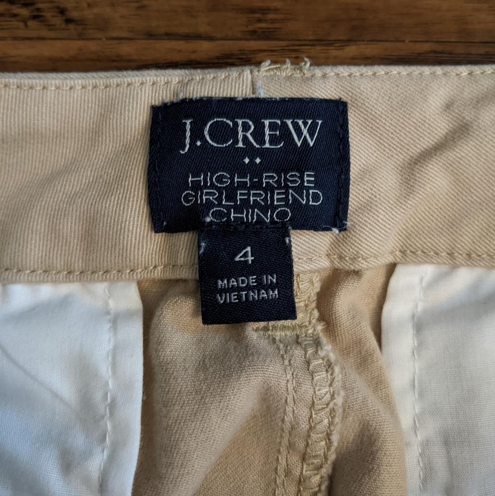 J. Crew Khaki High rise Chino Pants - Picture 4 of 10